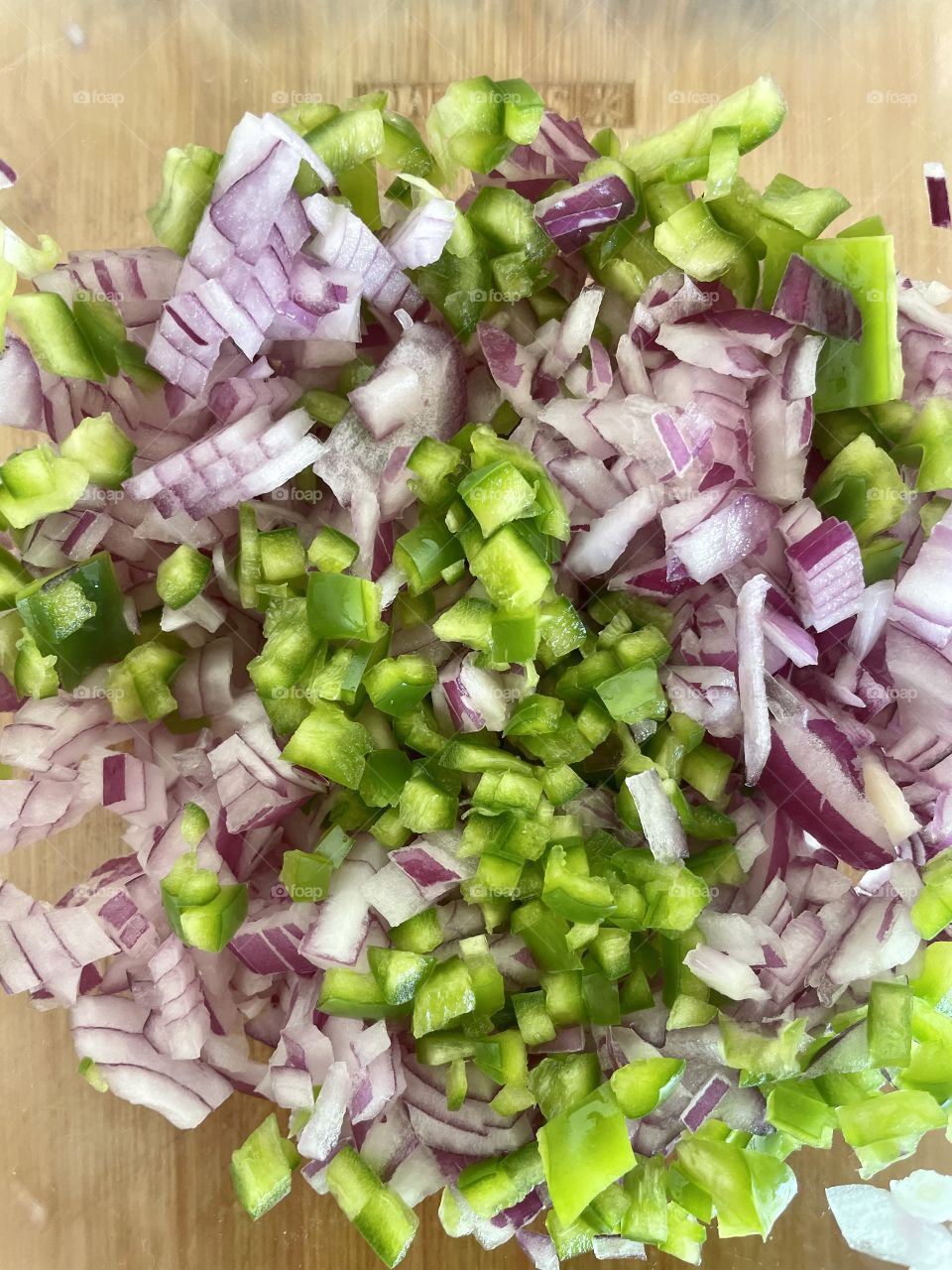 Green vinegar with onions