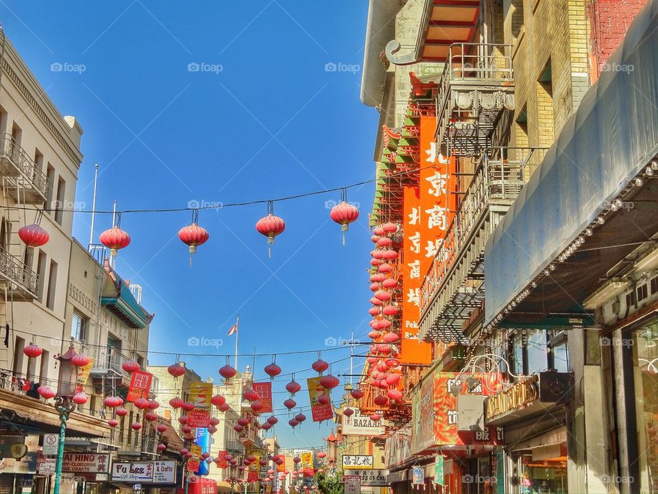 Chinese New Year street decoration