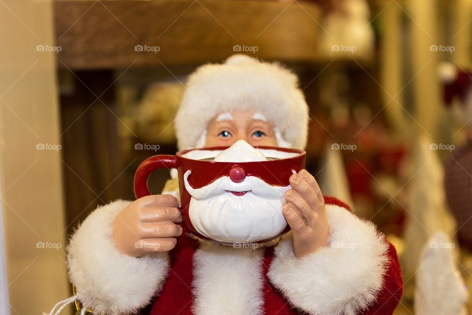 Santa and his mug