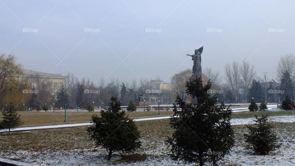 Square in Kyrgyzstan