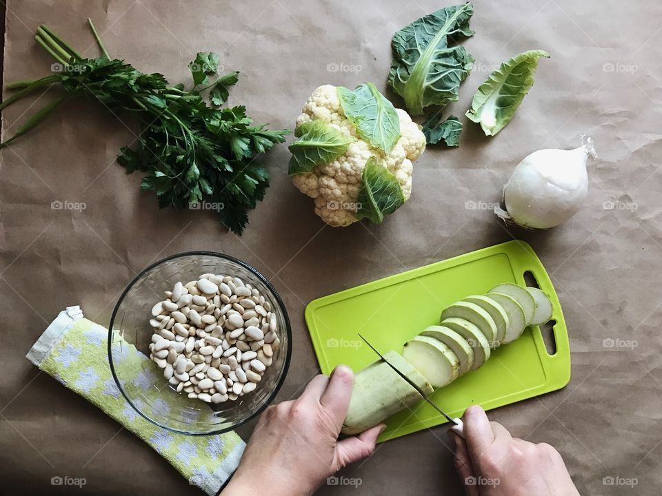 Cooking at home 