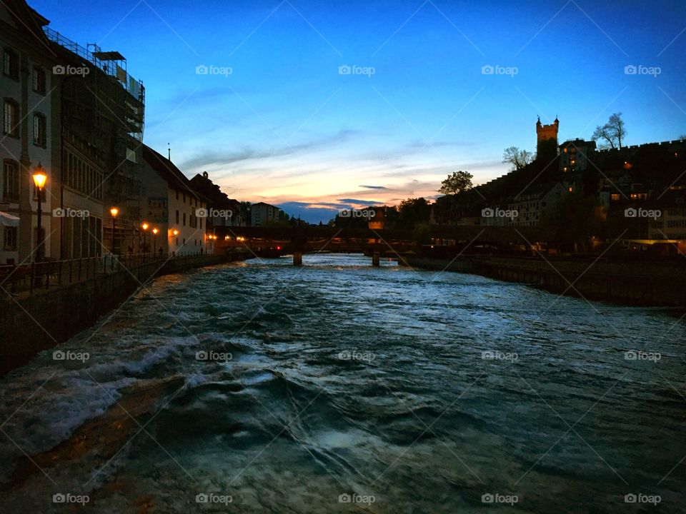 Sunset in Lucerne 