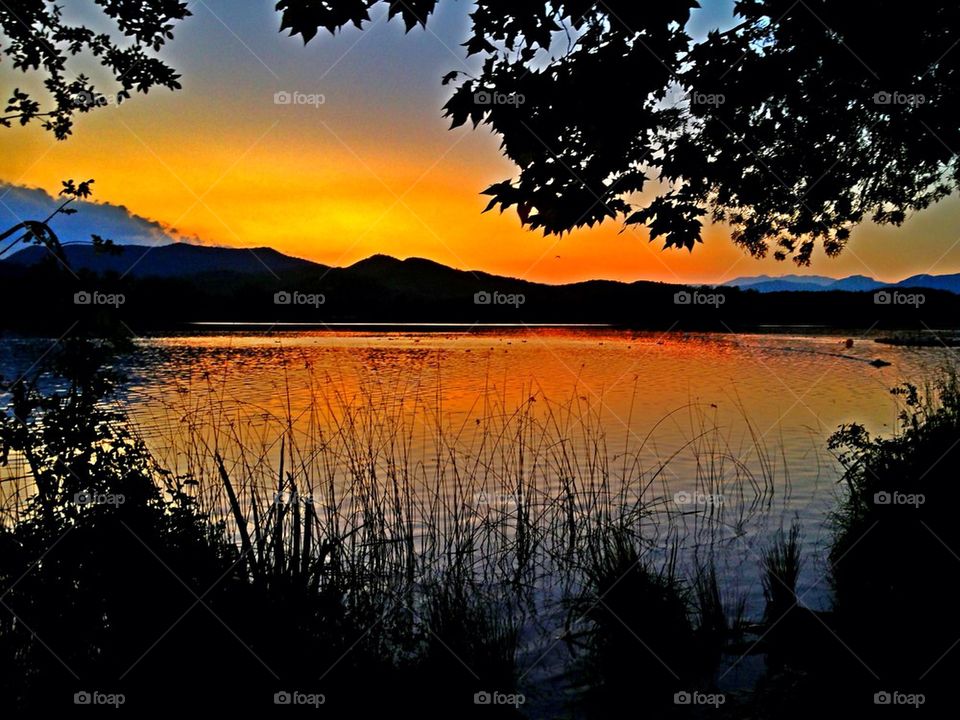 lake evening spain lago by JoseAxpe