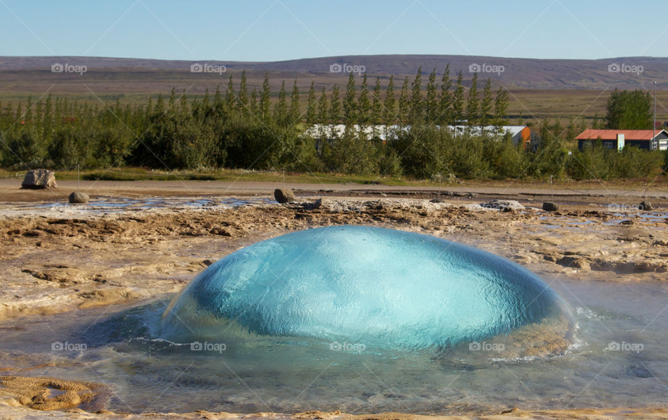 Strokkur geysir, Haukadalur, Iceland, Europe