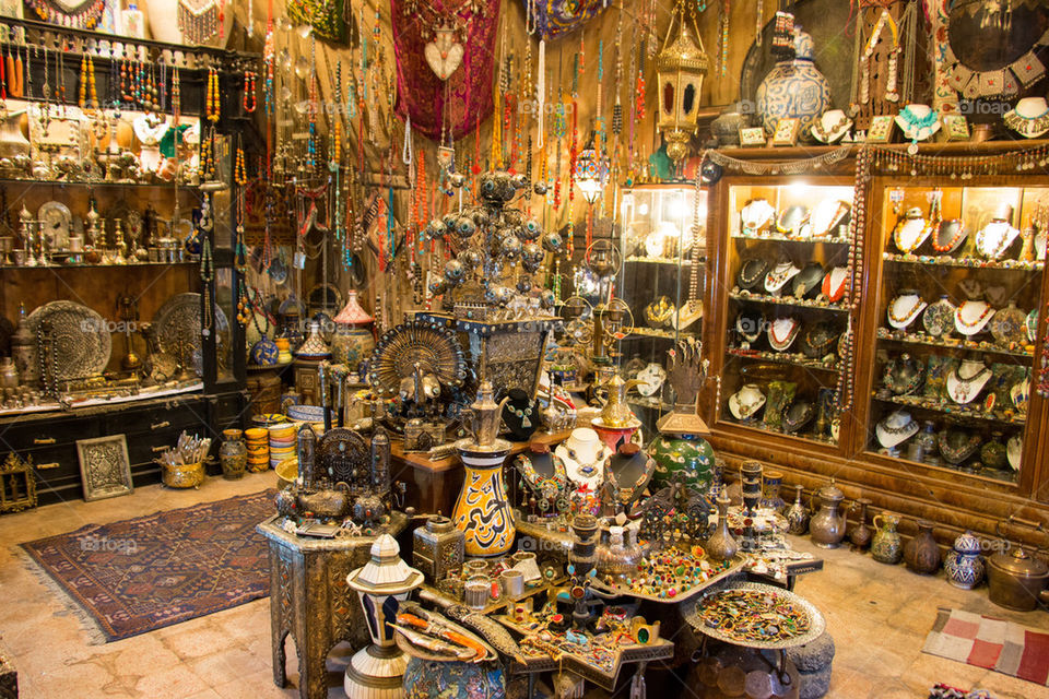 Old antique shop in jerusalem