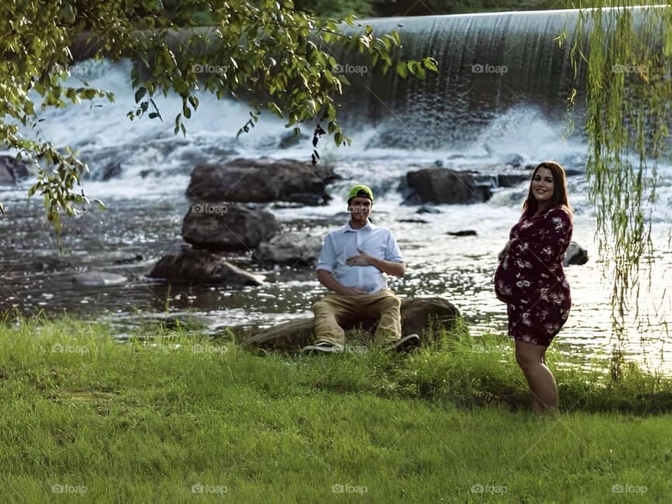 Waterfall Maternity photo shoot 
