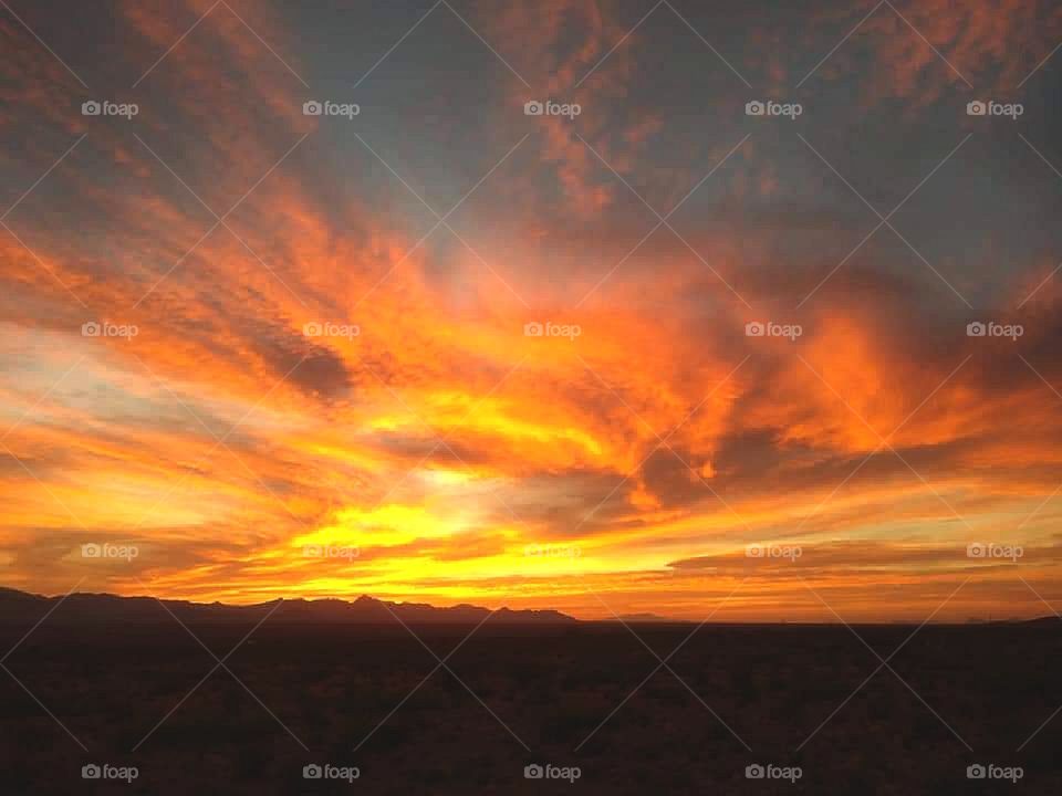 Sunset over San Simon Valley, NM