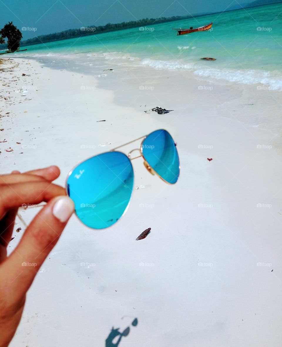 sunglasses at beach