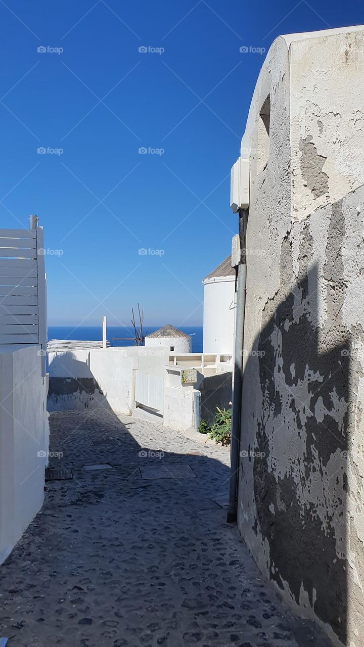 Windmills in Santorini 1