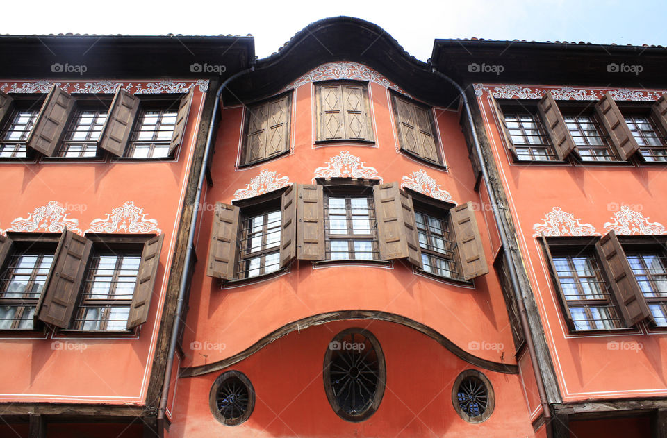 An old house in the Old town, Plovdiv, Bulgaria.