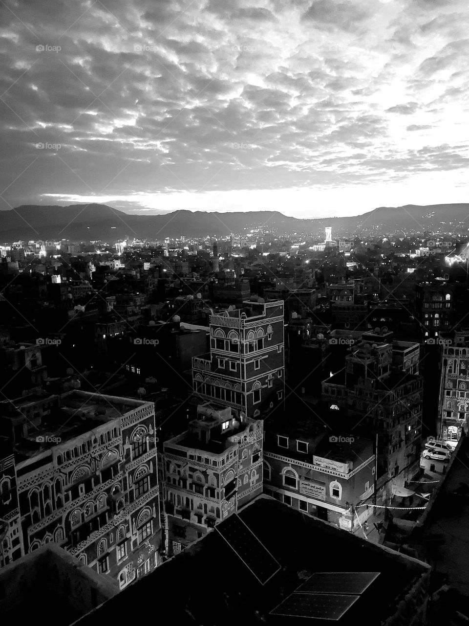Old buildings in Old Sana'a