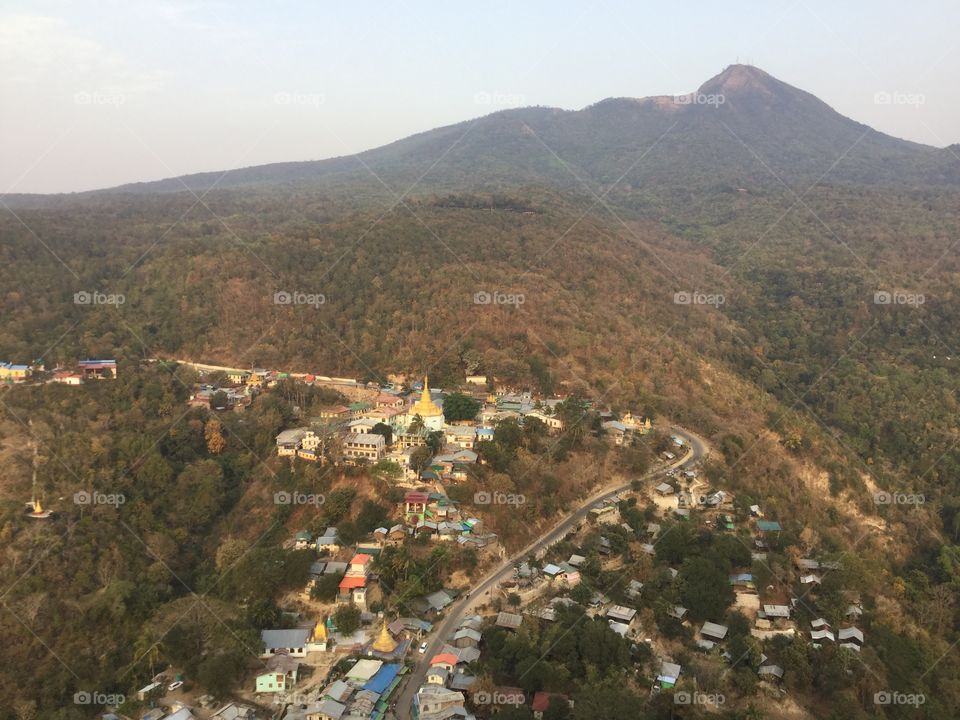 View from Mount Popa Burma