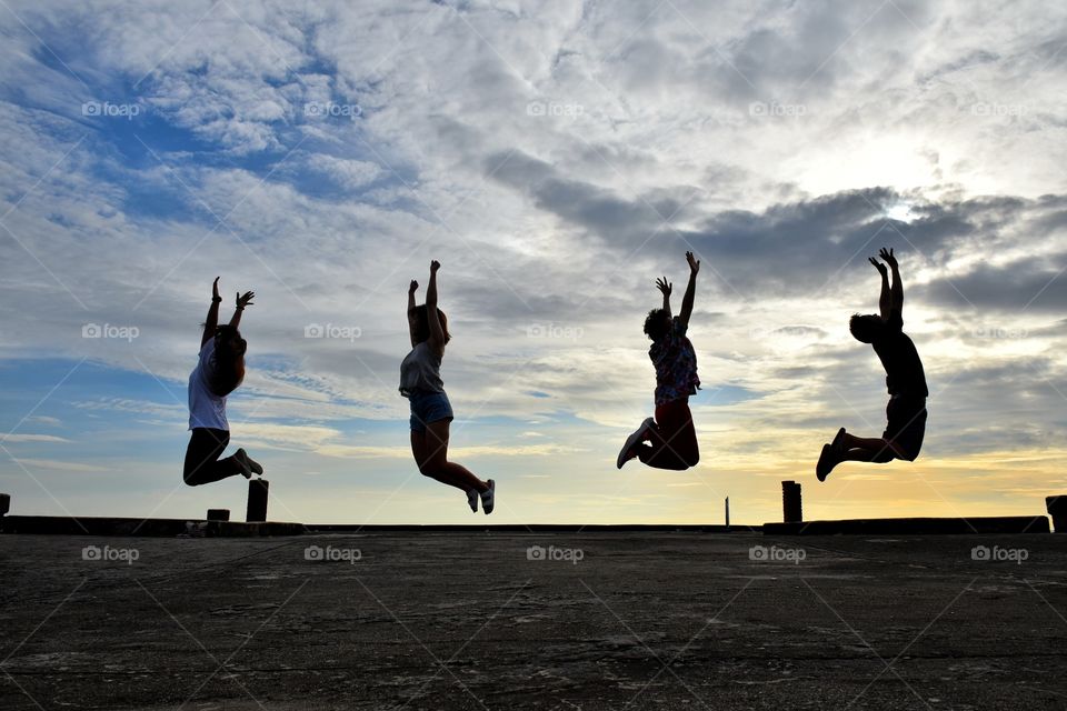 there jumping at the bridge