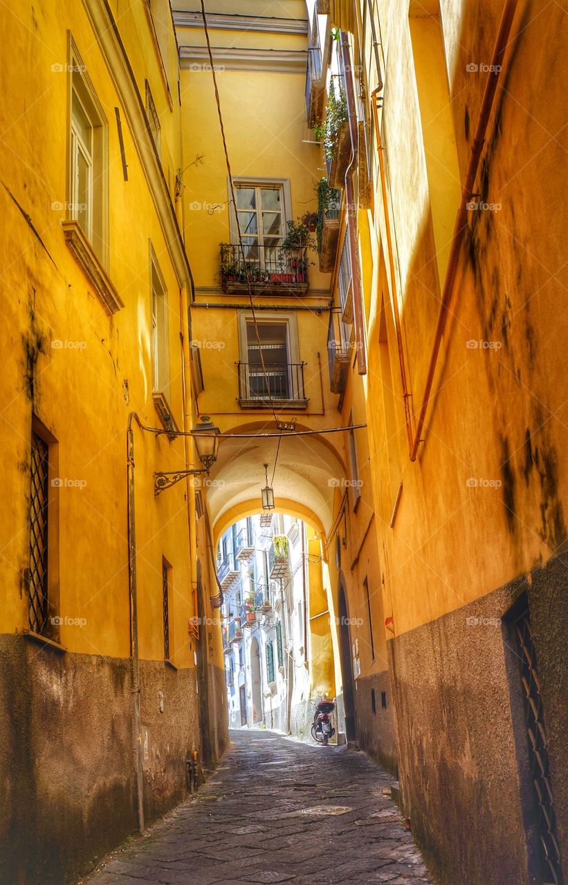 Salerno street Italy