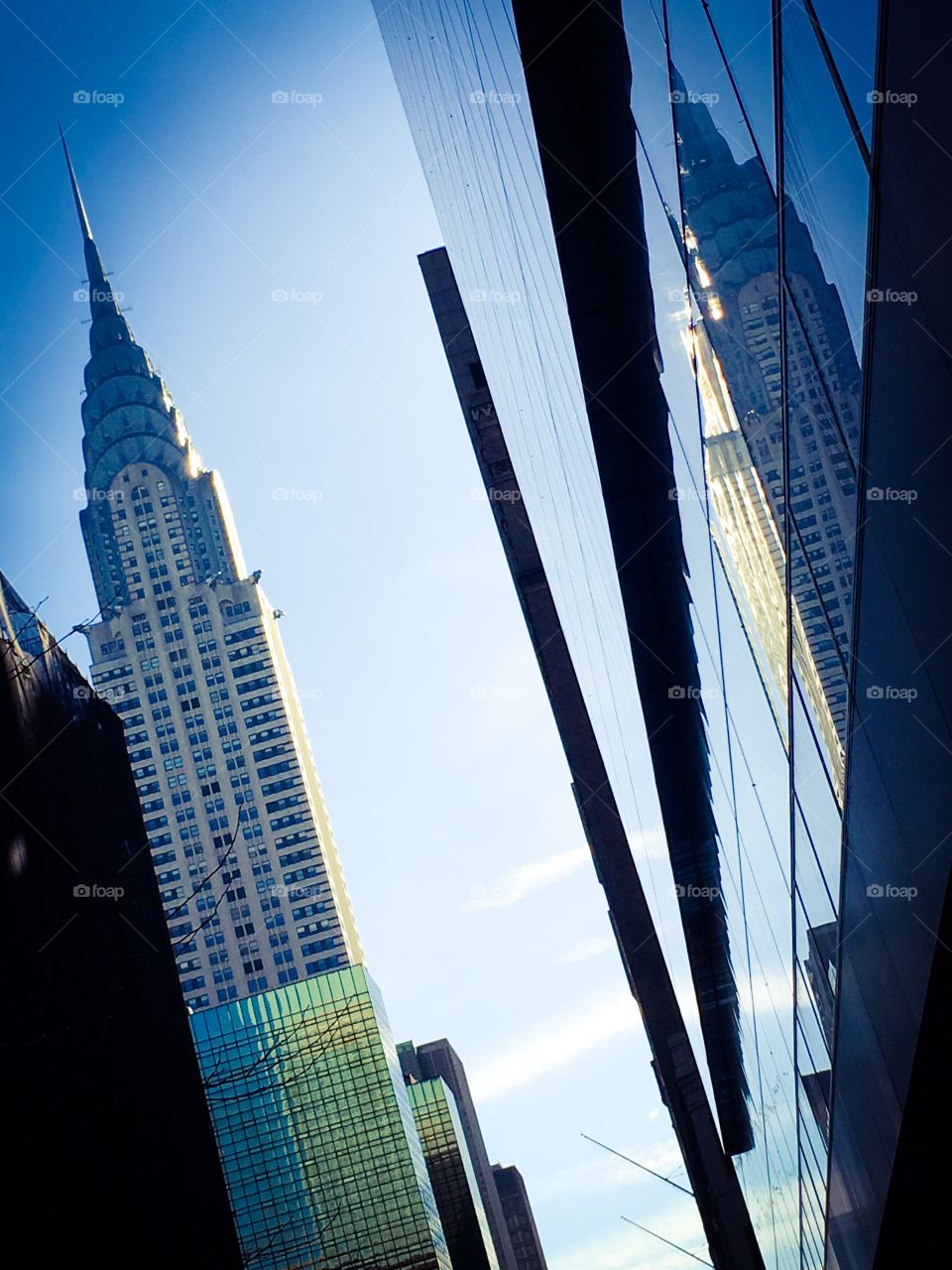 Chrysler reflection.