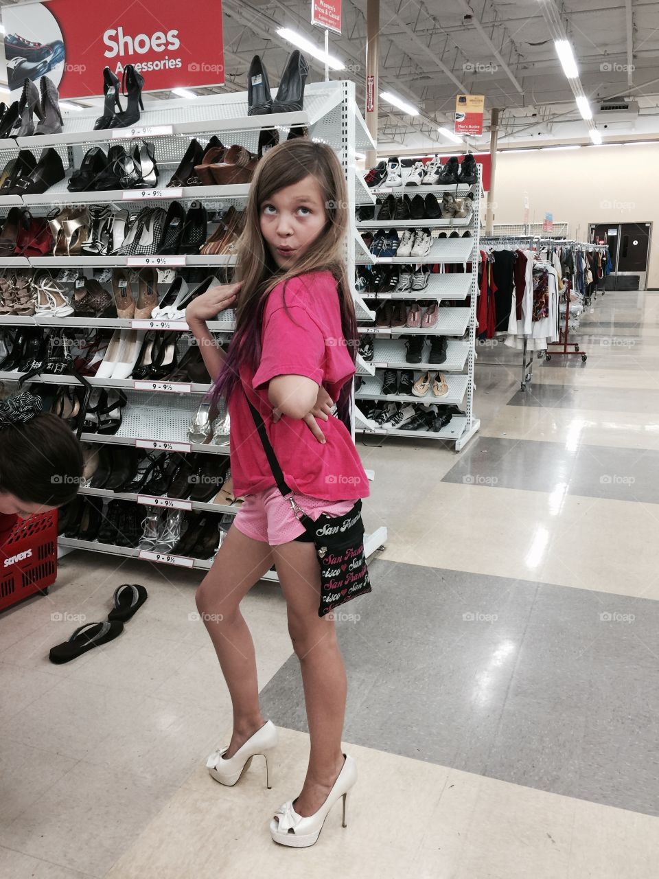 Shopping. My daughter likes to try clothes on