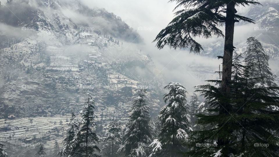 First day of snow in Himalayas it's seems like coming more...