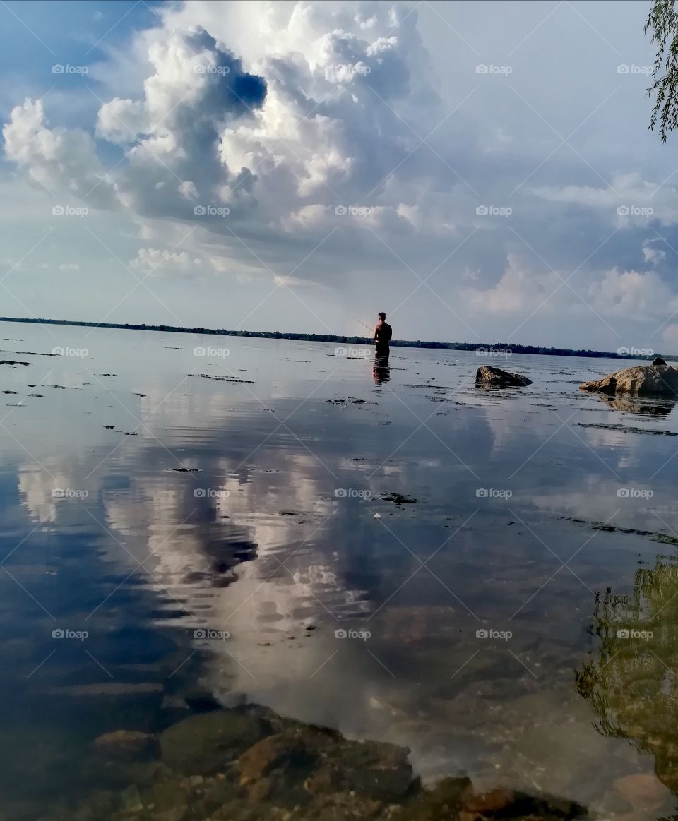 Magic clouuds with water