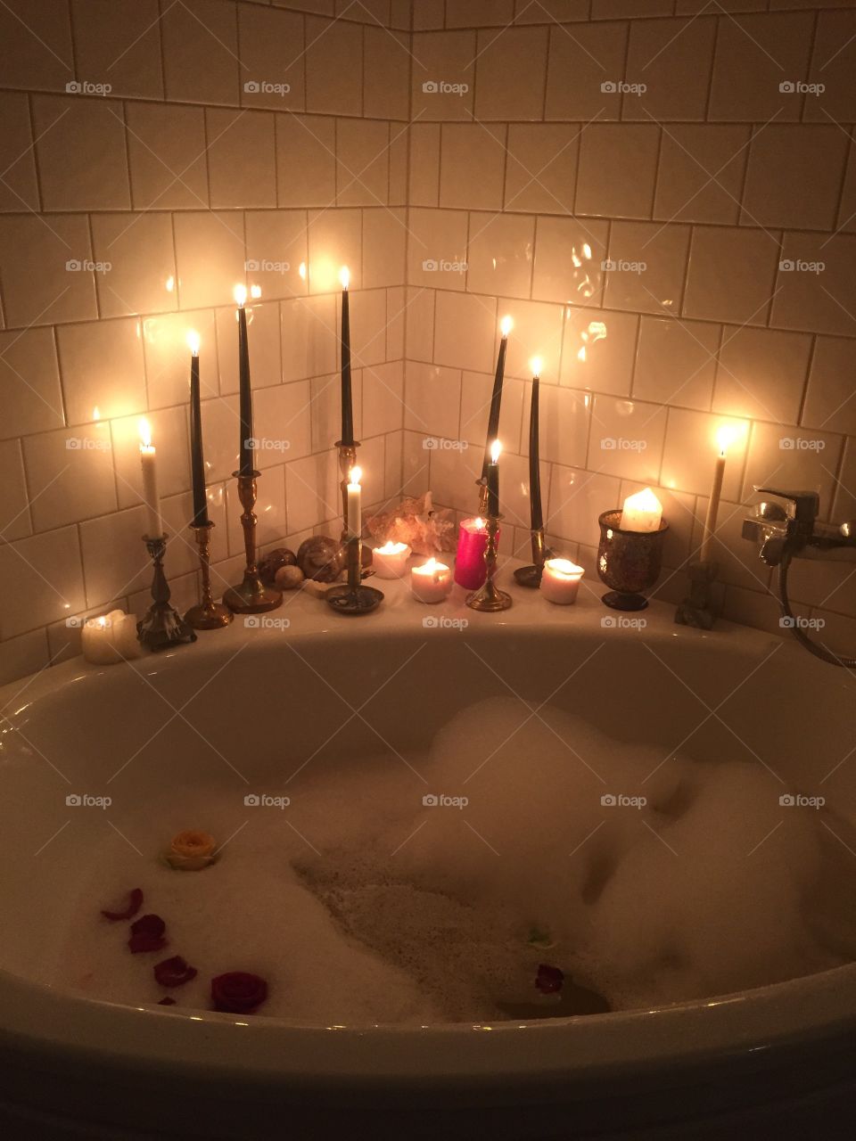 Candlelit bath