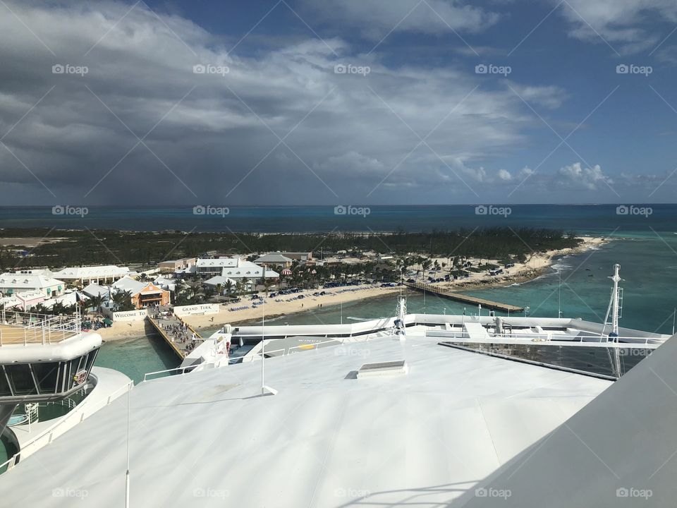 Carnival Sunshine Cruise Docked in Grand Turk. Welcome to Grand Turk 