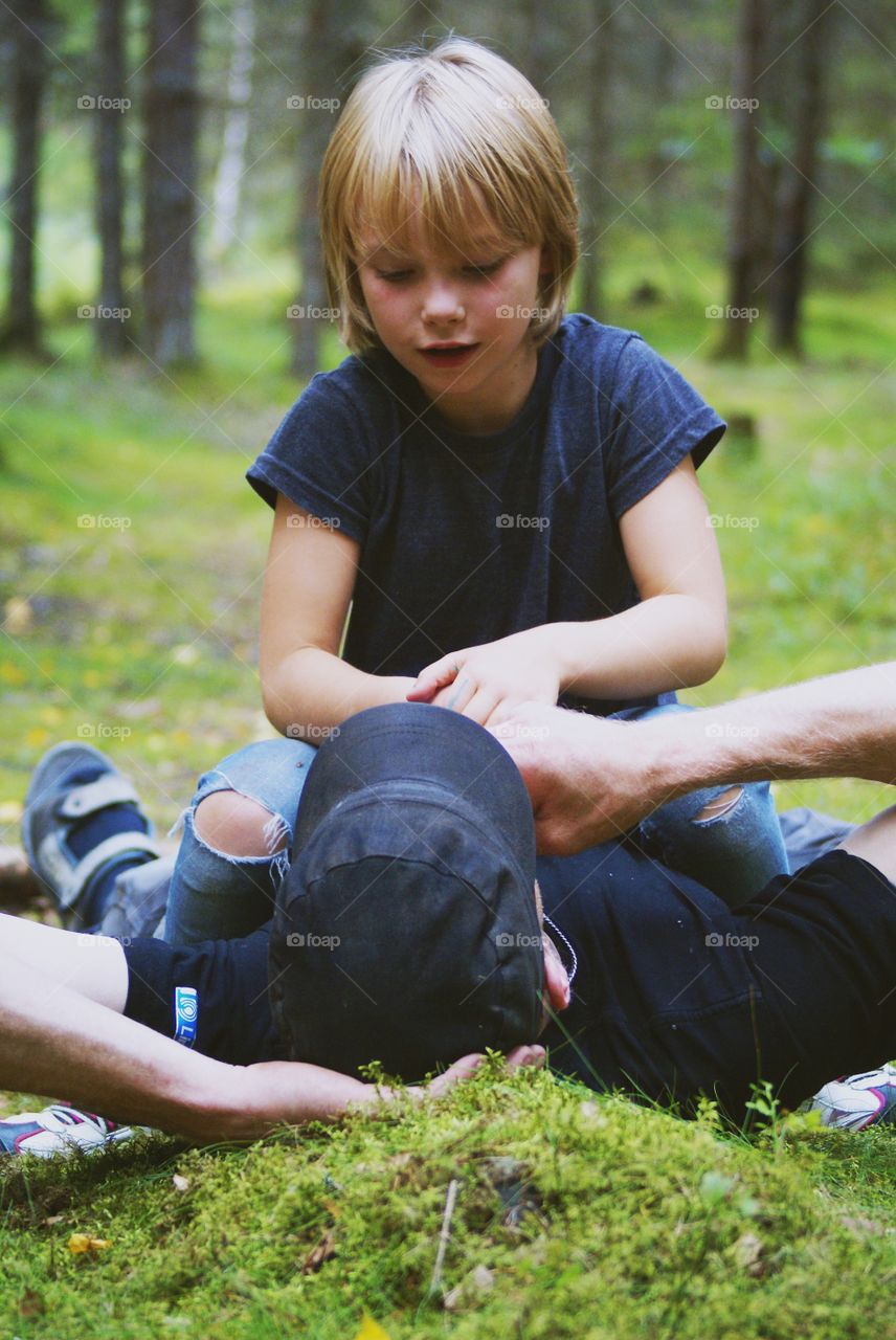 Joyful. A wonderful time in the forrest