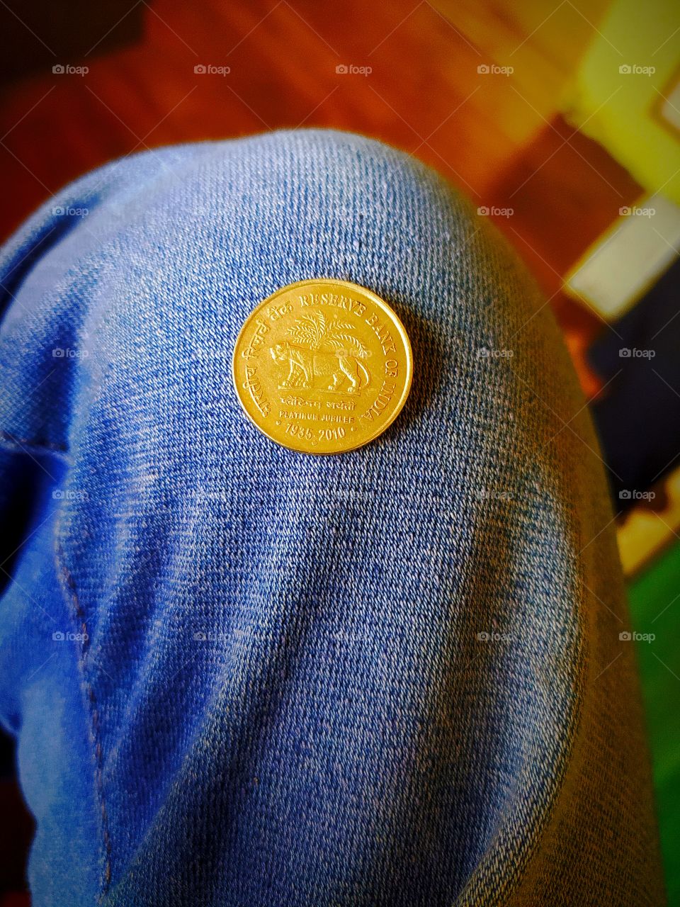 Platinum Jubilee indian 5rs dollar currency