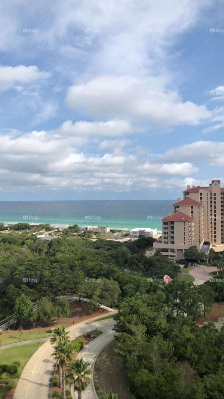 View from my hotel room in Destin, Florida.