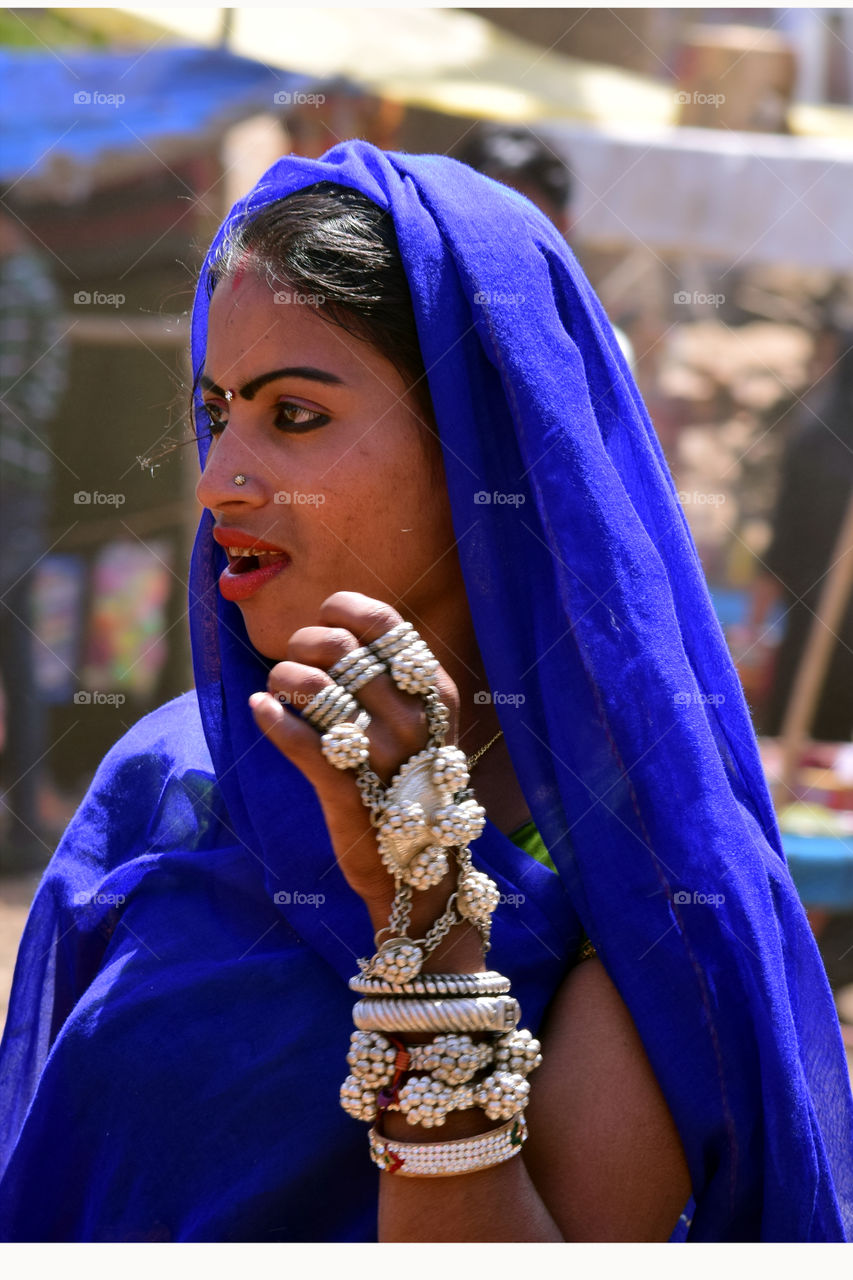 adivasi girl from Indian culture