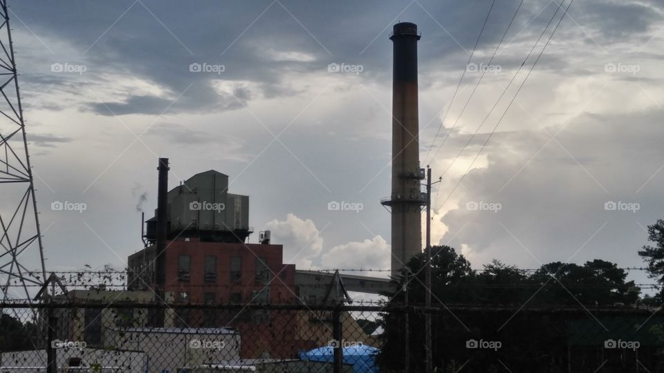 Pollution, Grinder, Industry, Smoke, Sky