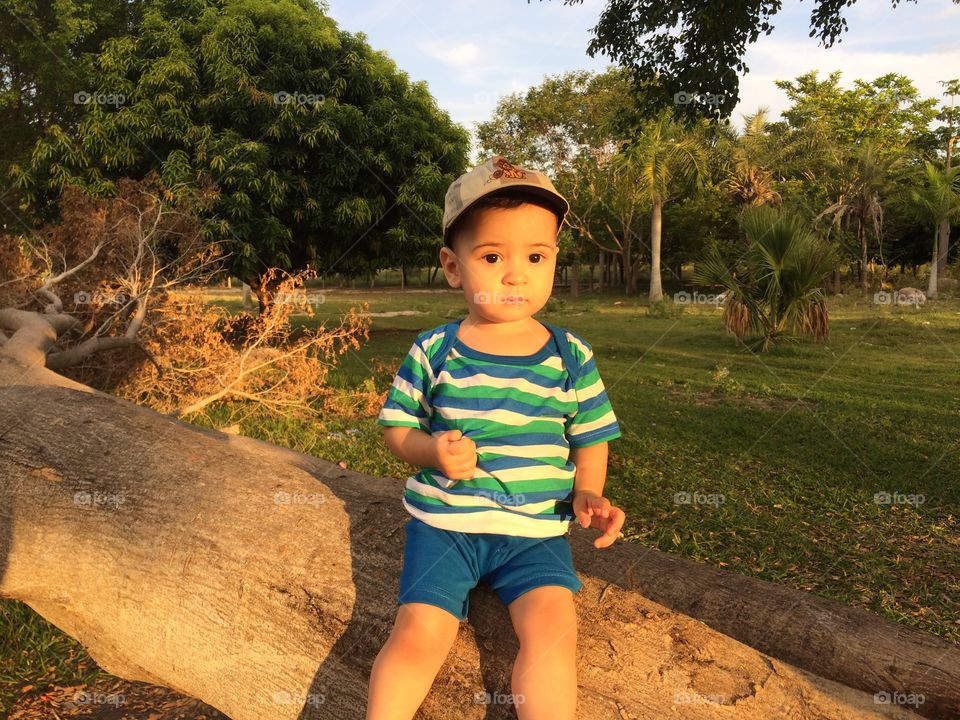 Posing for the camera 