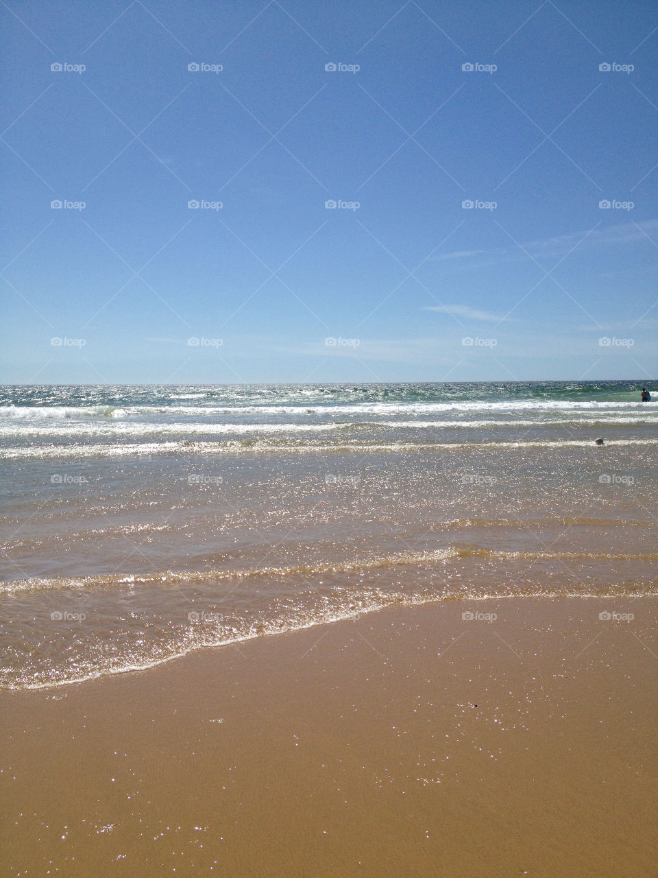 beach sky blue sunny by boozina