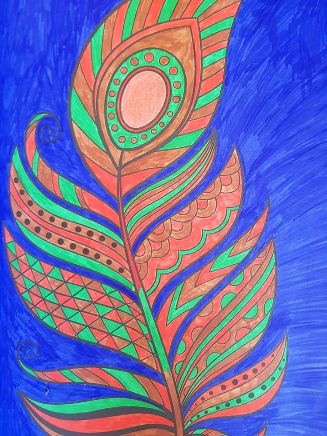 In colored according to your own imagination. Art