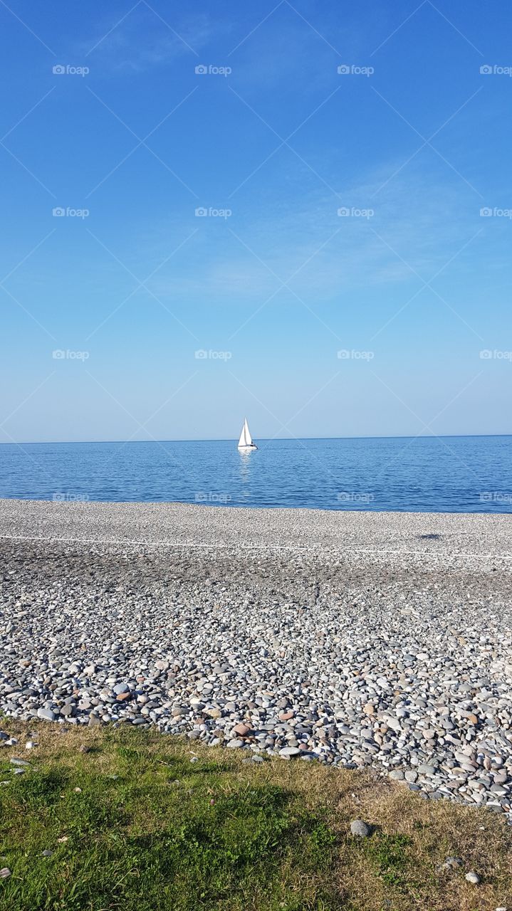 sailboat on the sea