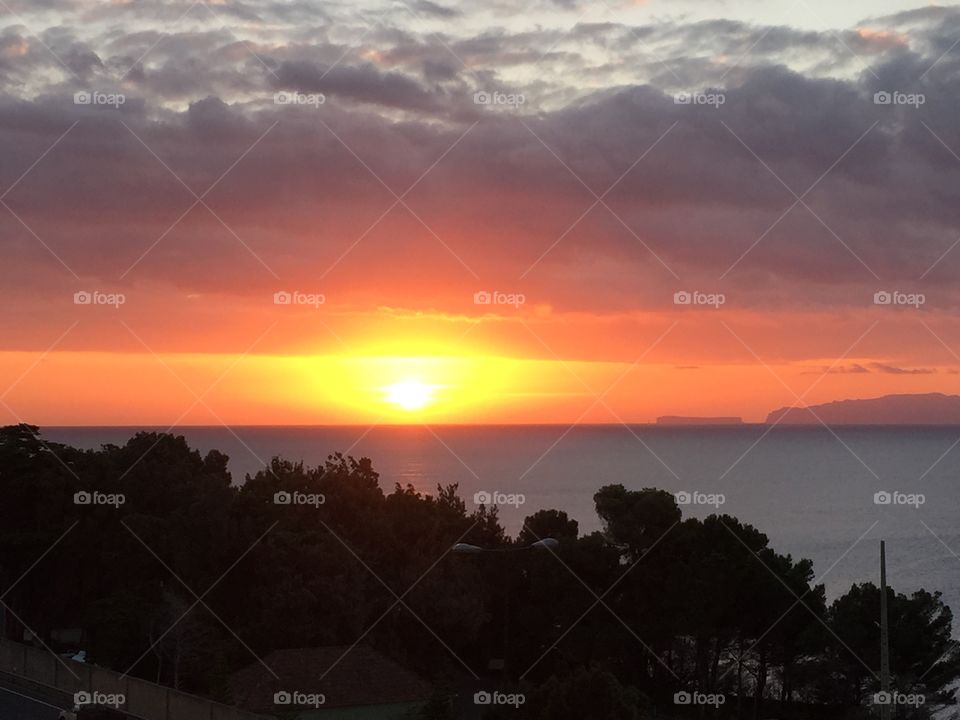 Madeira island sunrise