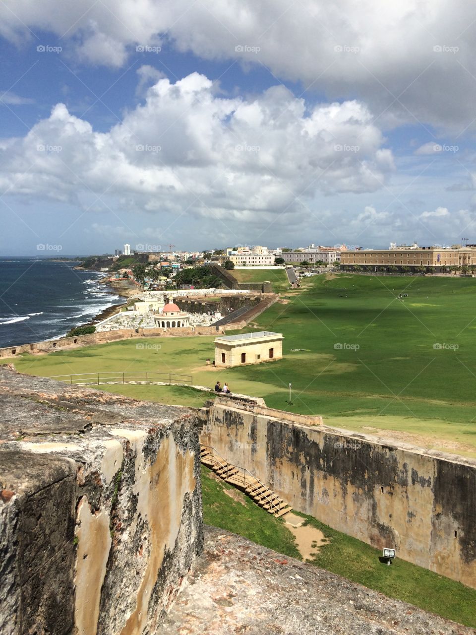 View of city at coastline