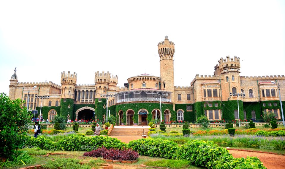 view of Bangalore palace from outside,  Bangalore