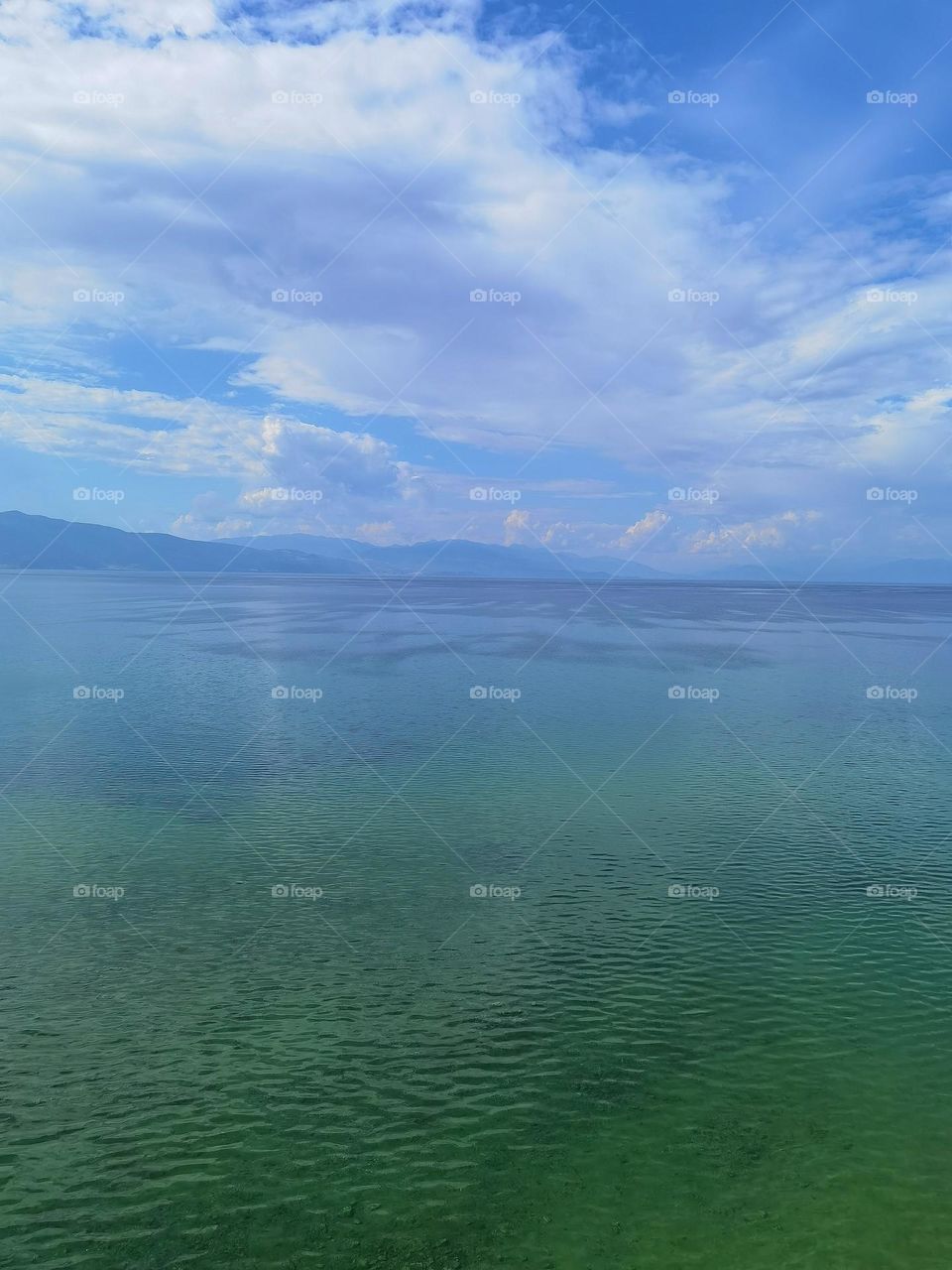 Colors of endless sea and sky