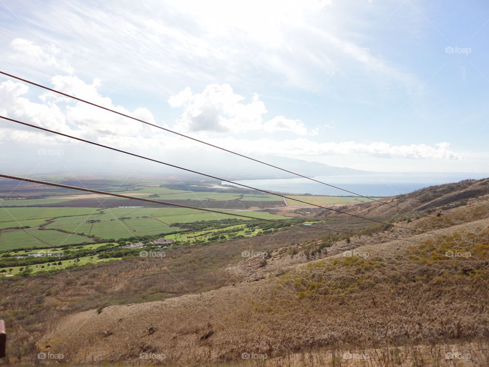 zipline. maui