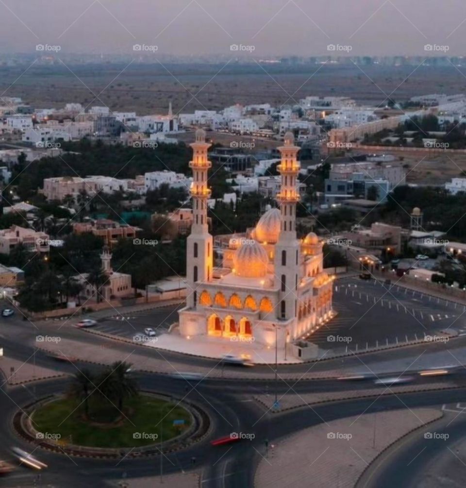 Beautiful architectural decorations in the Sultanate of Oman.