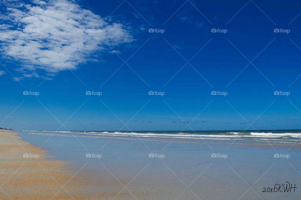 Beautiful Atlantic Ocean Beach Walk Florida