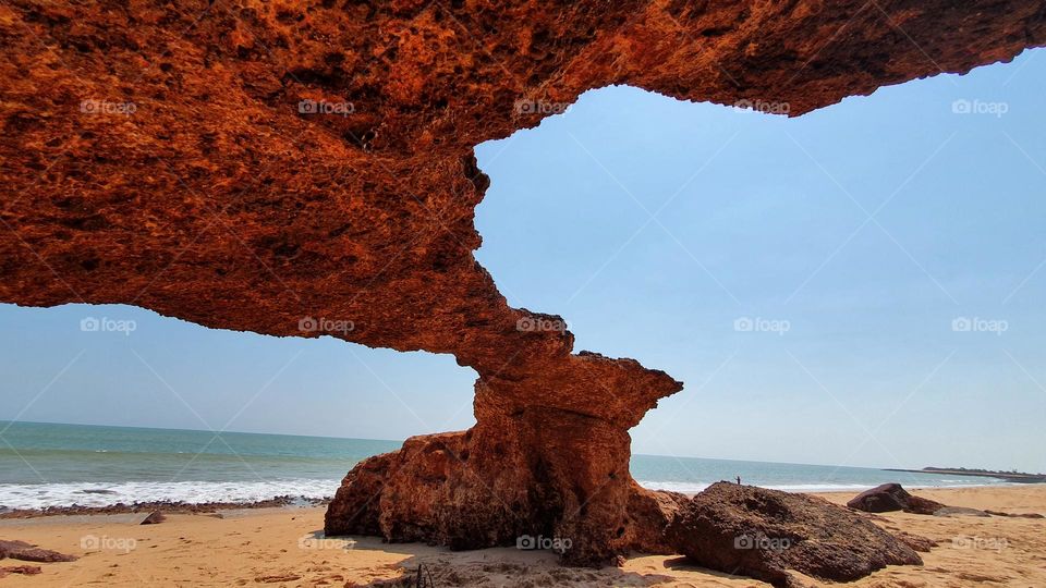 Rock Bridge at Dundee Beach,  Northern Territory of Australia