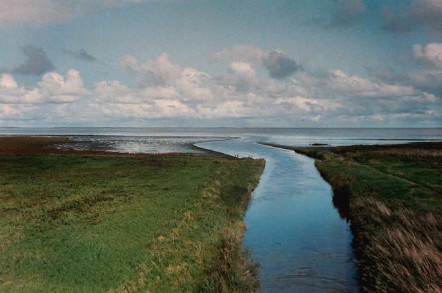 Landscape in the north of The Netherlands, love being there, never boring. Typical Dutch coast 