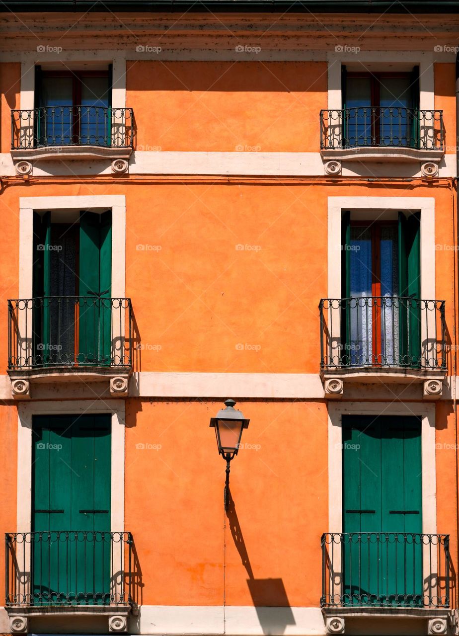 colorful balconies 