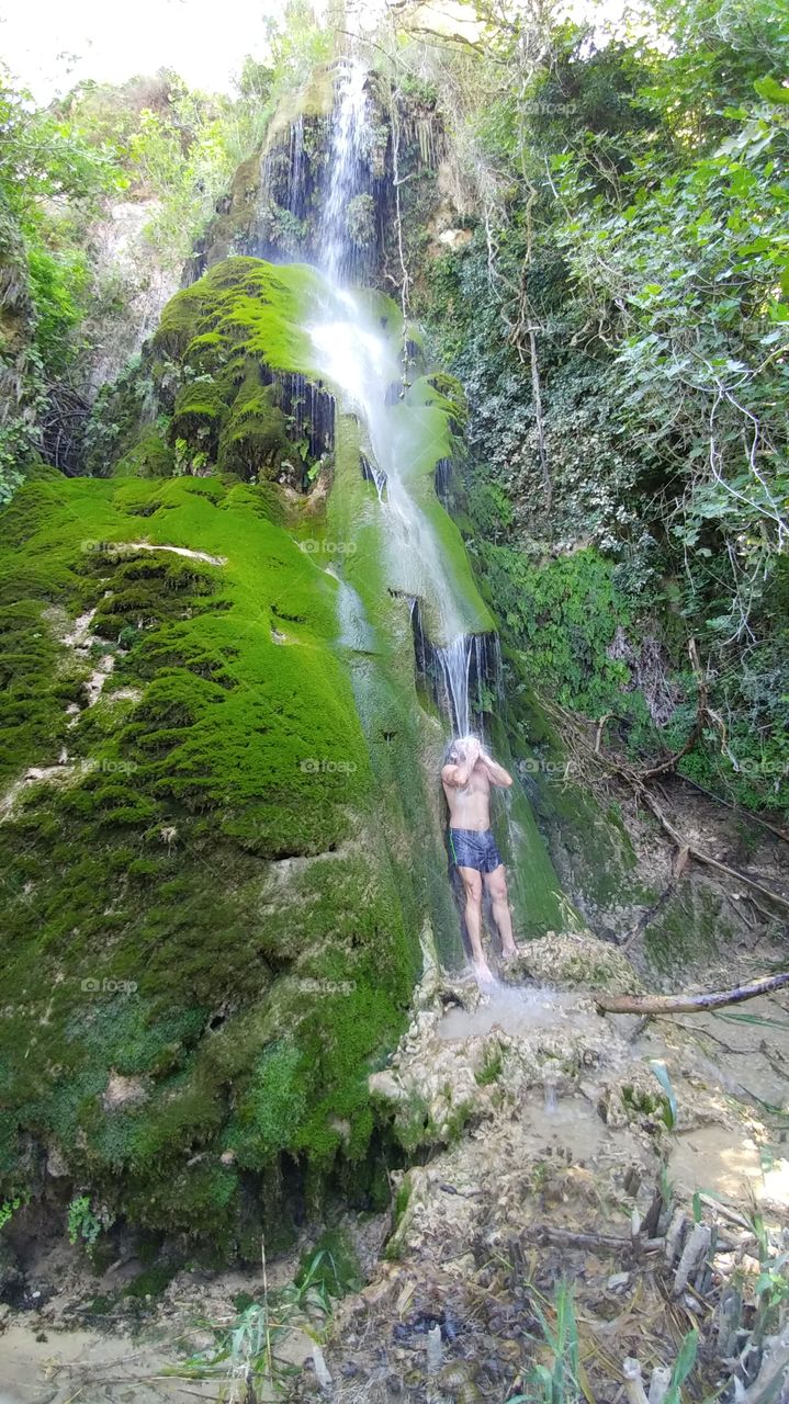 Face waterfall at Kritou Tera in Cyprus..where the cold refreshing water meet your soul