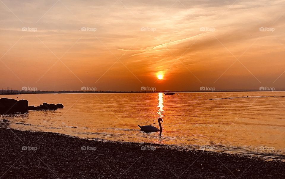 Fire on the Garda Lake