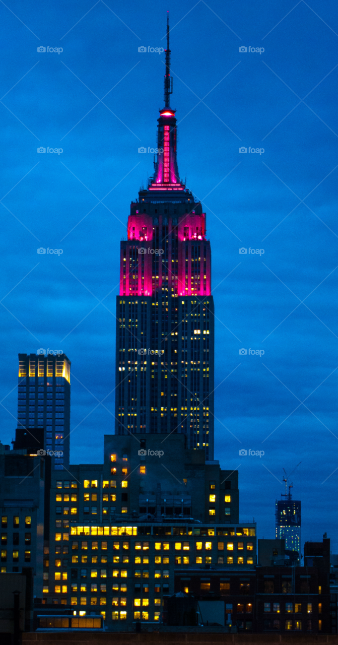 pink building lights state by delvec