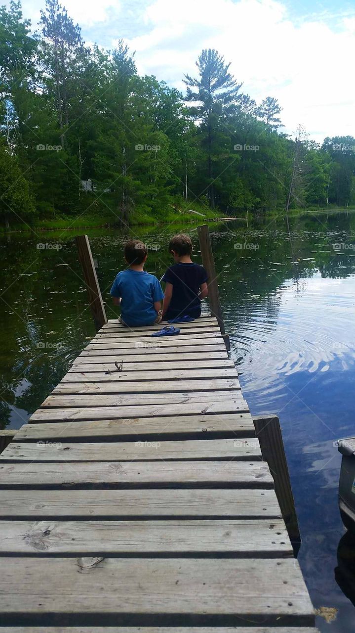 boys fishing