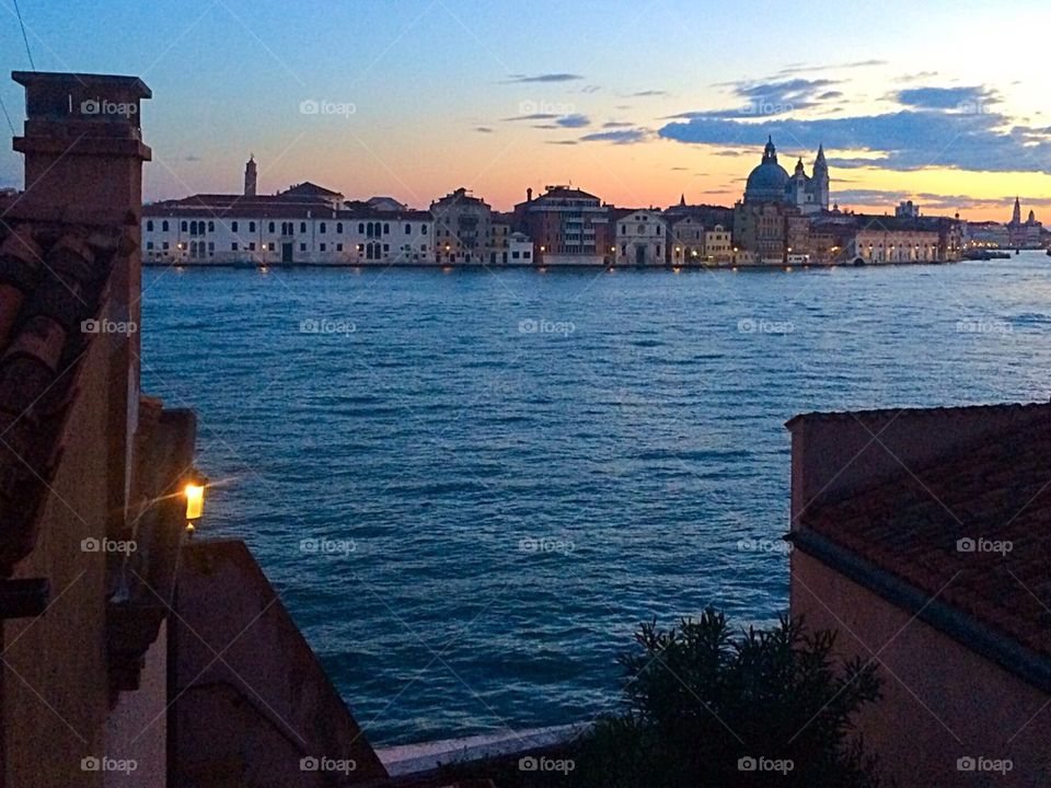 Twilight in Venice Italy