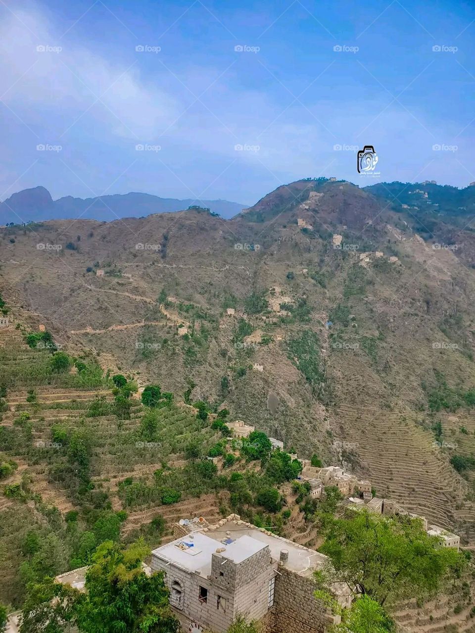 Glory be to God, the magnificent and picturesque view and the natural green trees are a view that is nothing more wonderful than it