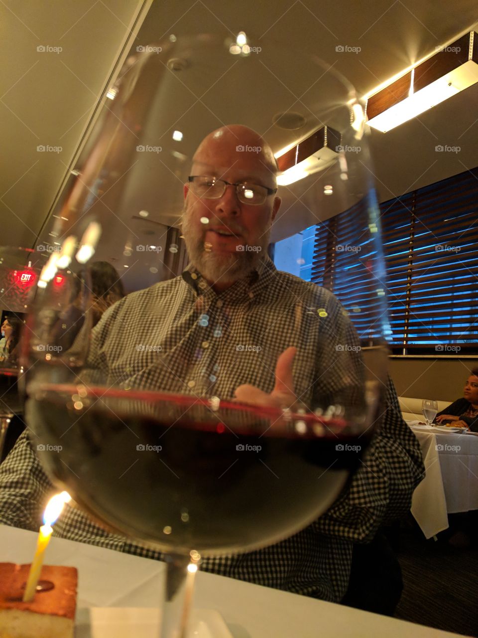 Husband in a wine glass